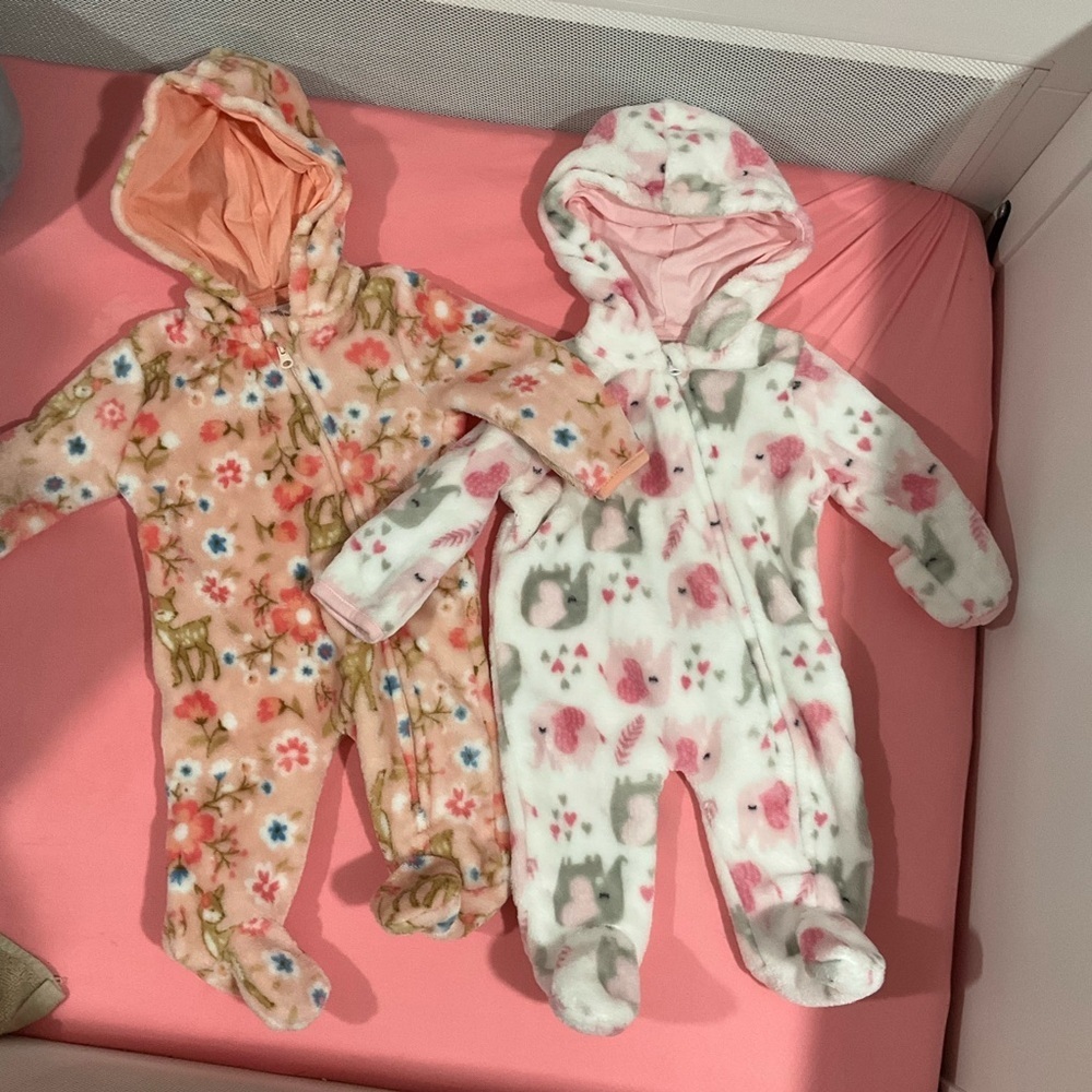 Floral and Animal Print Kids One Pieces